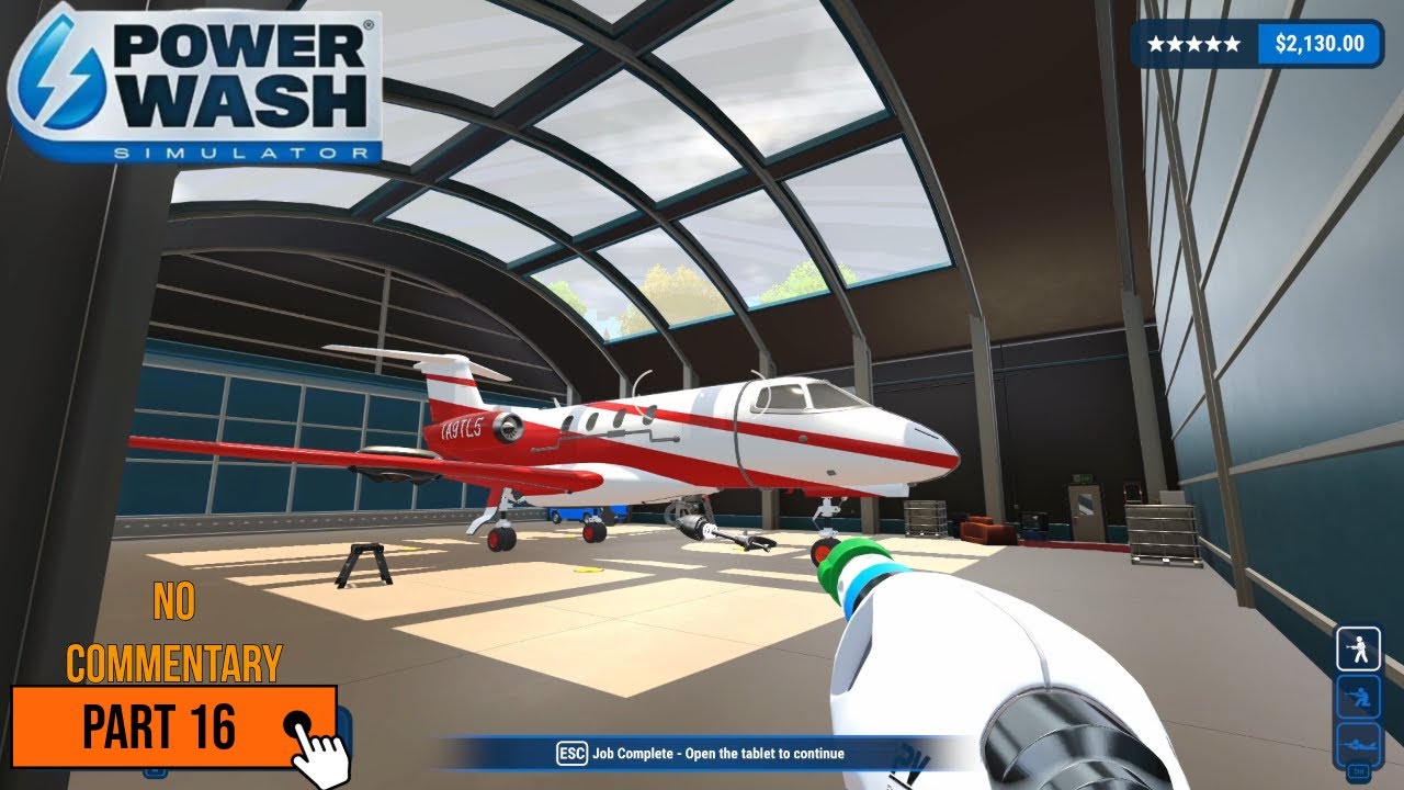 We are cleaning a sci-fi airplane | PowerWash Simulator PART #16 | No Commentary
