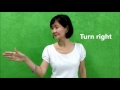 Tutorial on basic sign language: Giving directions