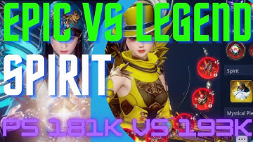 MIR4 TAOIST PVP - EPIC VS LEGEND SPIRIT, 181K PS VS 193K PS (THIS ARBA HAS INSANE DAMAGE!)