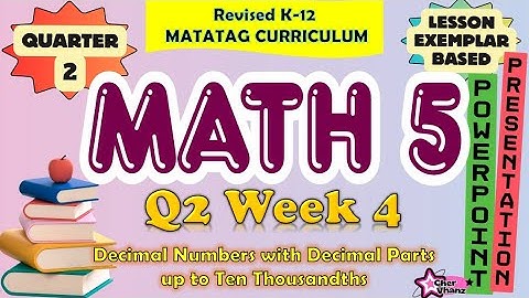 Math 5 Quarter 2 Week 4 MATATAG Curriculum / Revised K-12 LE Based PowerPoint Presentation