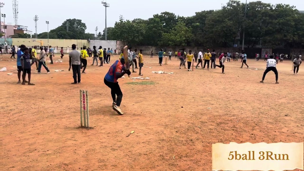 Thrilling match 9ball 6Run good bowling ❤️‍🔥🏏🎾