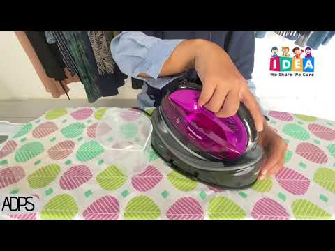 Tutorial Cordless Iron Panasonic - cara melepas tangki air dan mengisi air