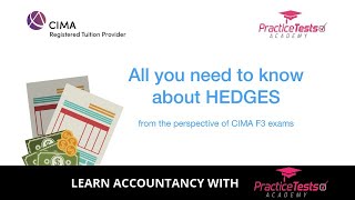 Accounting for Hedges according to F3 CIMA paper