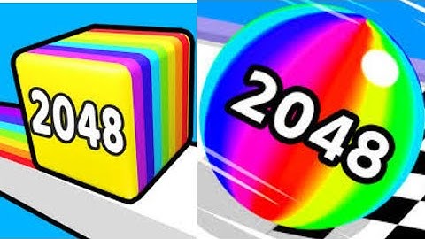 2048 | Happy Cubes 2048 vs Ball Run 2048 #cutiepie22yt