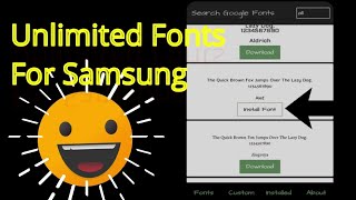 Samsung Unlimited And Stylish Fonts Samsung Any Devices for free screenshot 5