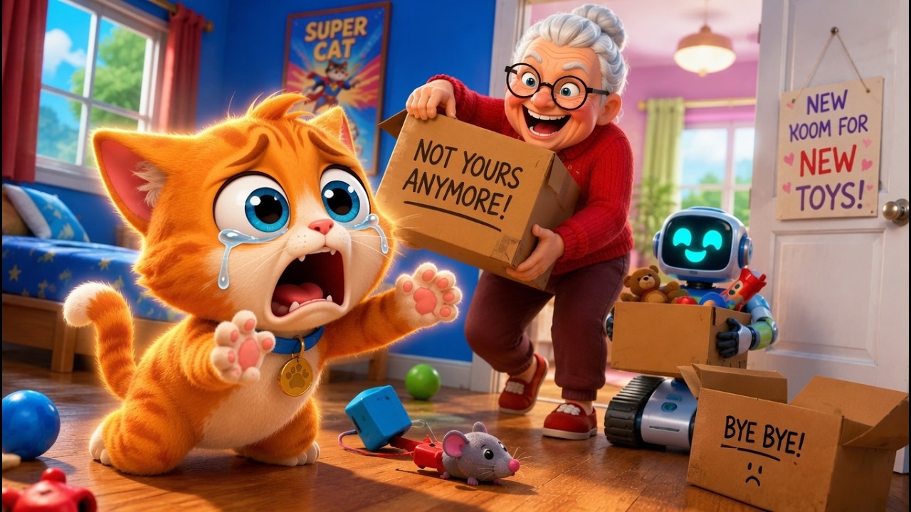 GRANNY Regaló Mi HABITACIÓN! (I Am Cat)!