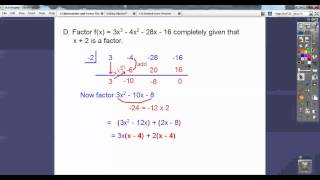 Remainder and Factor Theorem - Section 5.5