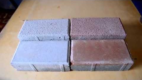 Shot blasted pavers Process