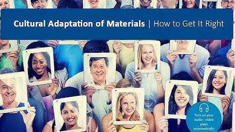 Cultural Adaptation of Materials