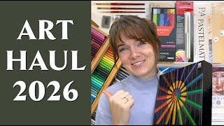 Art Supply Haul 2026 - Watercolor, Oil Pastel and Drawing Supplies!