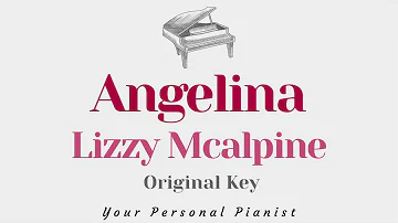 Angelina - Lizzy McAlpine (Piano Karaoke) - Instrumental Cover with Lyrics
