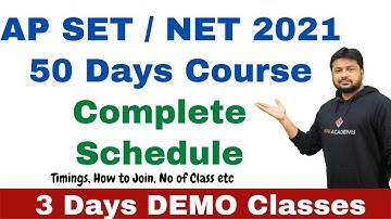 AP SET/NET 2021 Crash Course Complete Details | 50 Days Schedule | Join Now