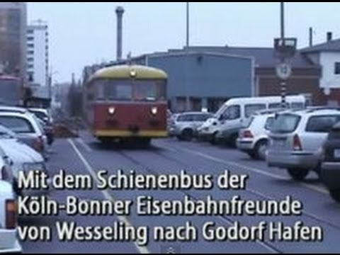 Mit dem Schienenbus von Wesseling (HGK) nach Köln-Godorf Hafen - YouTube