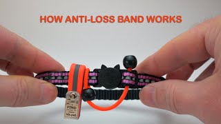 How NaviTagi Cat Breakaway Collar Anti-Loss Band works