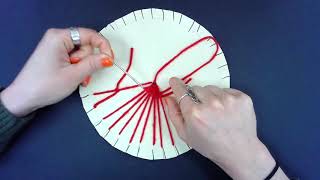 Circle Weaving Tying Off Loom String