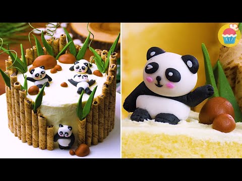 Kolay tatlı | 4. bölüm | ŞİRİN PANDA PASTA - Bambu Ormanında Pandalar - Pasta Süsleme