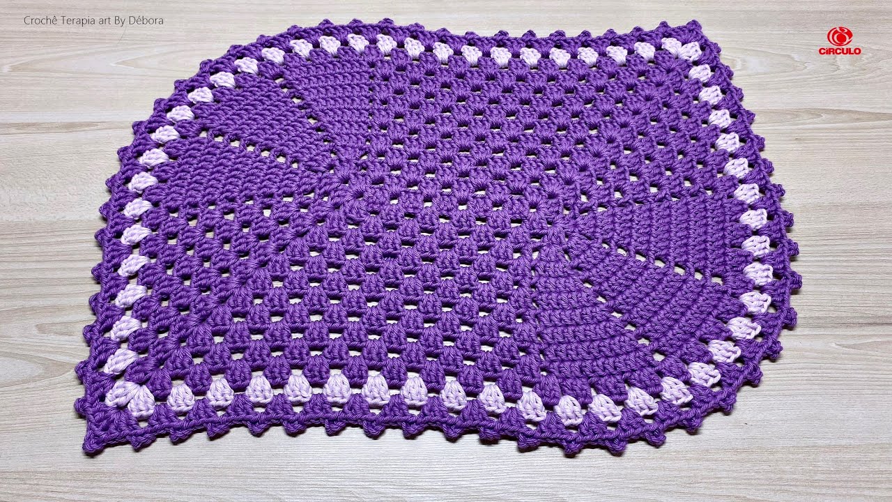 Sousplat em Crochê Modelo Folha