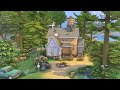 Cozy Old Cabin in The Forest 🌲🦆 | The Sims 4 | Speed Build with Ambient Sound | No CC