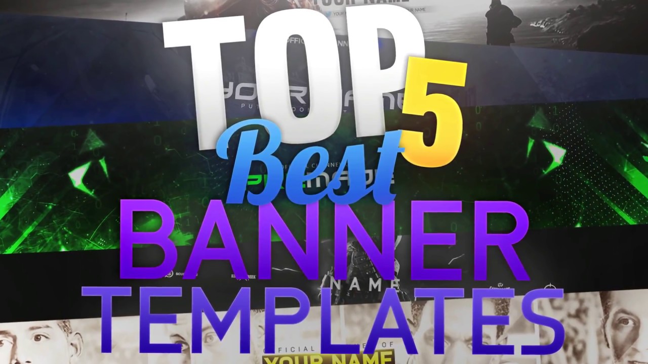 first video top #5 best gaming banner templates 😵😵😵❤
