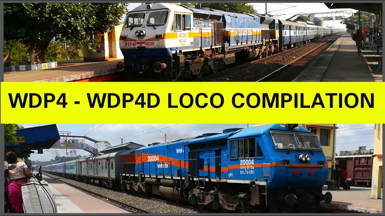 WDP4 WDP4D LOCO and Horn Compilation of Indian Railways [Full HD]