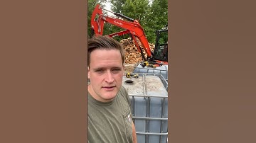 Turning an IBC tote into a firewood basket #firewood #woodsplitter #owtm