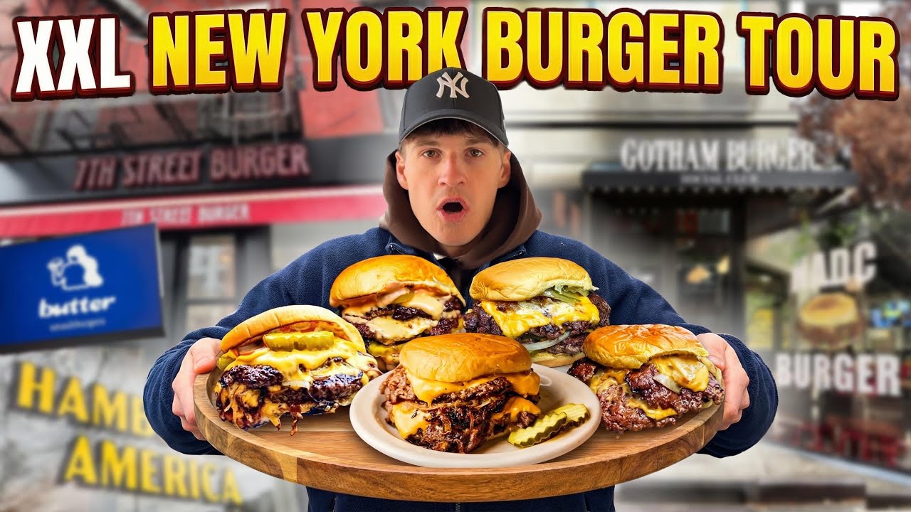 Ich teste die 5 BESTEN SMASHBURGER in New York 🍔🇺🇸