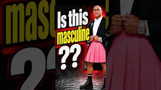 Is it masculine to wear a skirt? The Rock thinks so… #therock #dwaynejohnson #maga #trump #politics