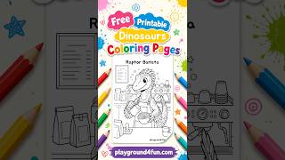 Free Dinosaurs Coloring Pages