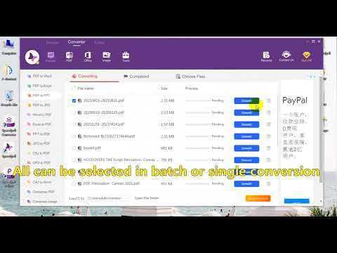 How to convert PDF to PPT in batch