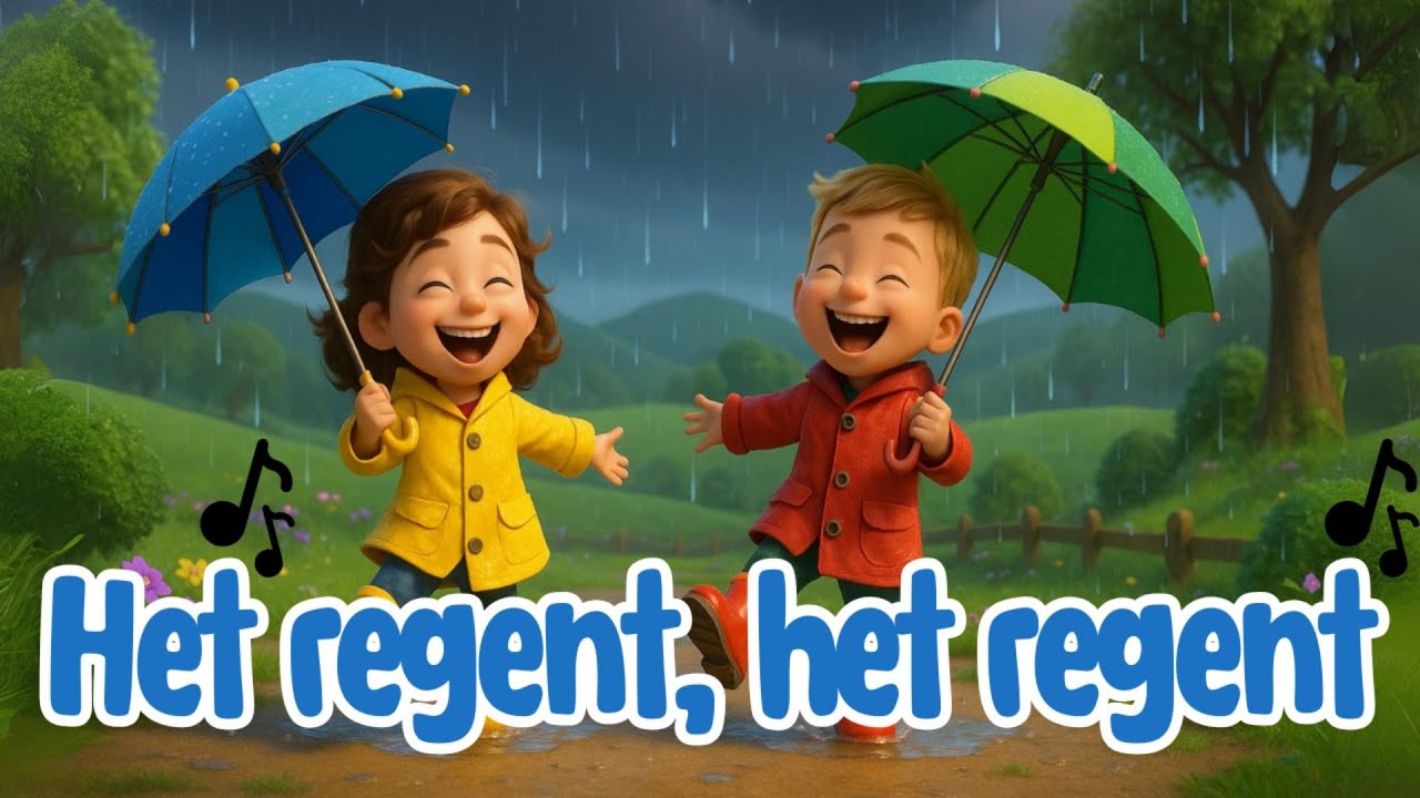 Het regent,het regent — Kinderliedjes