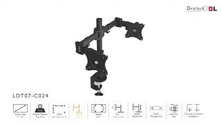 Topway | Lắp đặt tay đỡ màn hình LDT07-C024