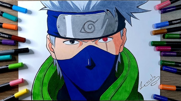 Tentei fazer o kakashi😃  °Desenhistas Do Amino° Amino