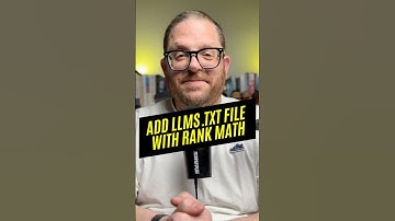 Add llms.txt with Rank Math #rankmath