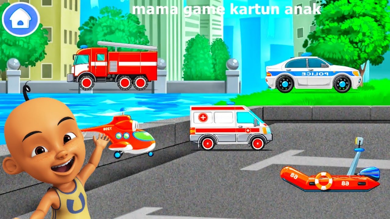 Video edukasi  kartun  anak  TK  Balita mengenal kendaraan 