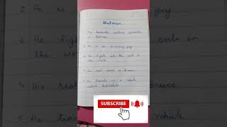 Favourite Cartoon Character BATMAN | Easy Essay Writing On Favourite Cartoon Character #shorts