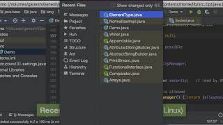 IntelliJ IDEA Tips & Tricks #13: Use Cmd + E to bring up "Recent Files" popup