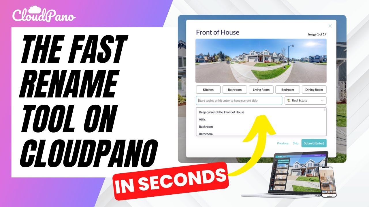 New Feature! The Fast Rename Tool On CloudPano