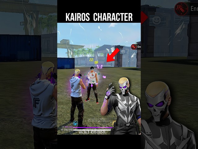 Kairos Character Ability Test 🔥 Free Fire New Character Kairos Skill #srikantaff class=