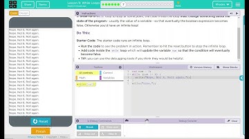 Unit 5 - Lesson 11 #7: Update Condition