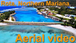 Beautiful Aerial View Of Rota Island Northern Mariana Islands