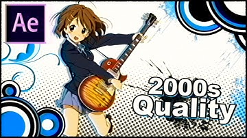 How To Make An OLD 2000s Quality LOOK In After Effects (NO PLUGINS)