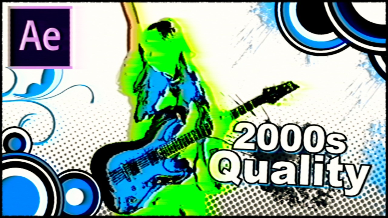 How To Make An OLD 2000s Quality LOOK In After Effects (NO PLUGINS ...