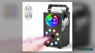 UKing 700W Smoke Machine Wireless Remote Control Effect Fogger 3in1 LED RGB Stage Light Fog