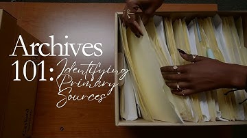 Identifying Primary Sources