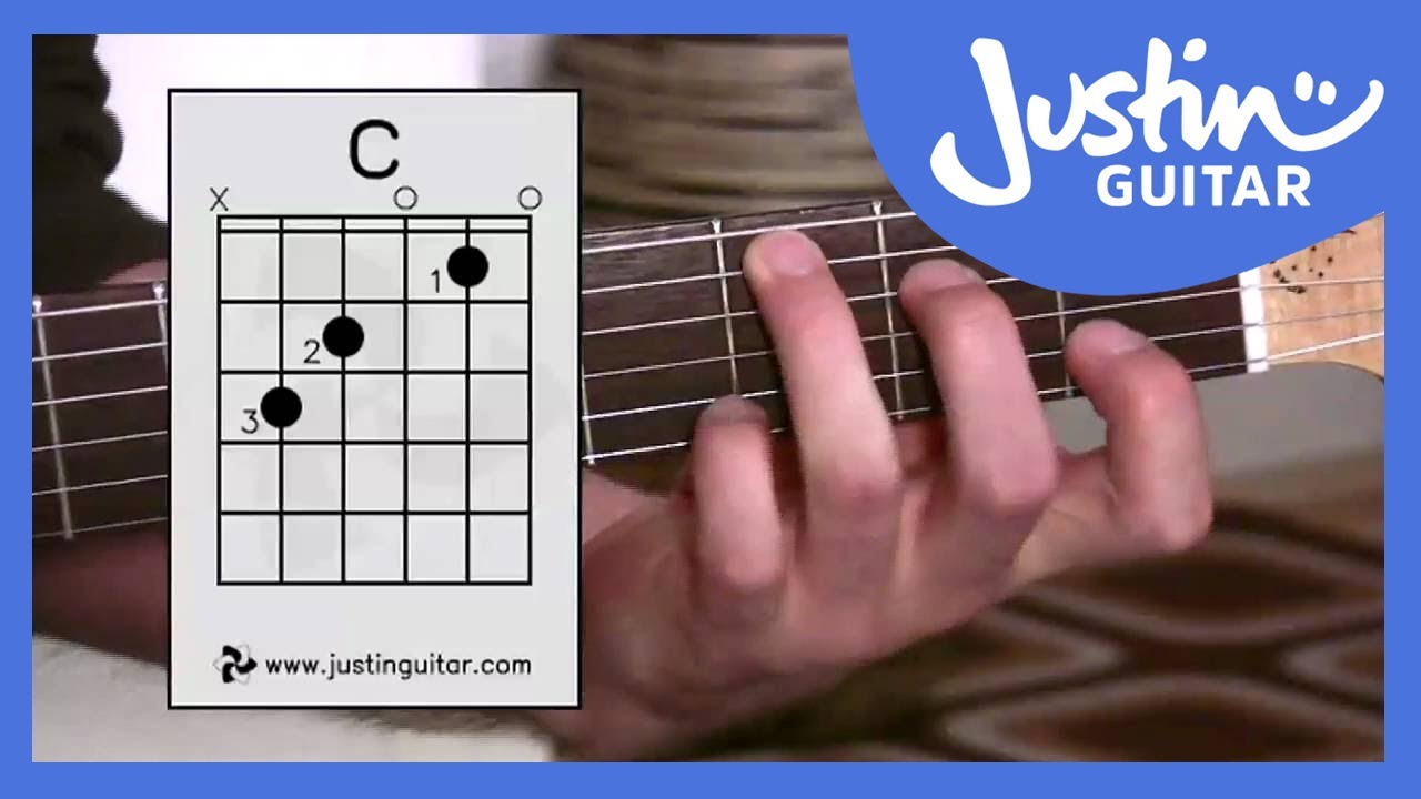 C Chord - Guitar For Beginners - Stage 3 Guitar Lesson - JustinGuitar