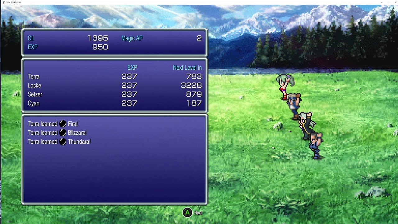 ff6-theirs-espers-in-them-hills-xp-gains-youtube
