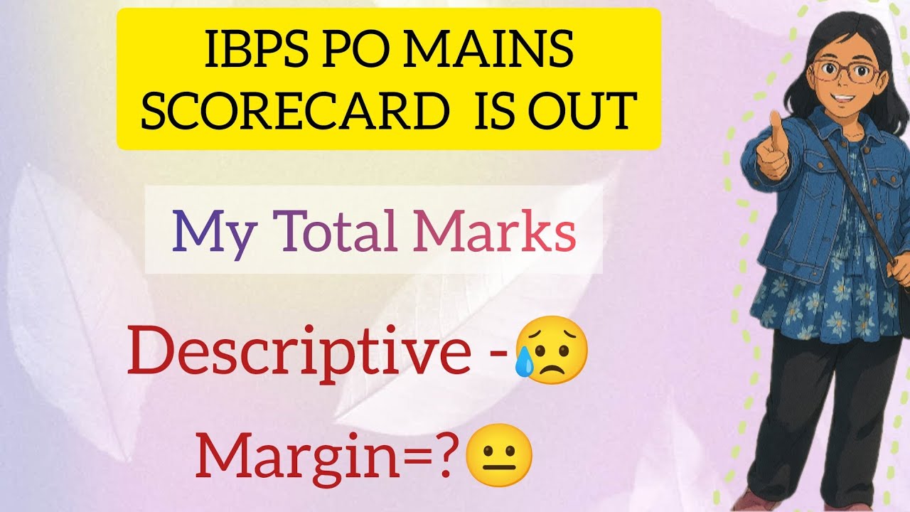 My IBPS PO MAINS Scorecard 