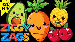 Fruits and Vegetables Dancing! - Fun Dance Party Sensory Video