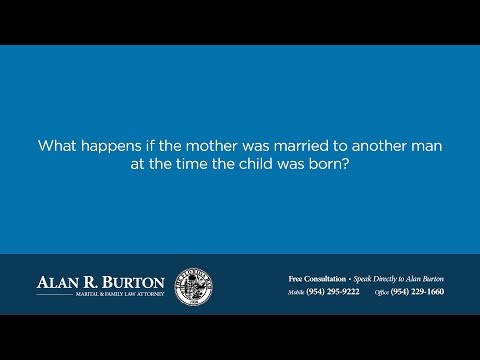 What happens if the mother was married to another man at the time the child was born?