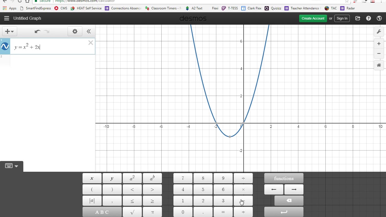 Systems Example 4 using Desmos YouTube